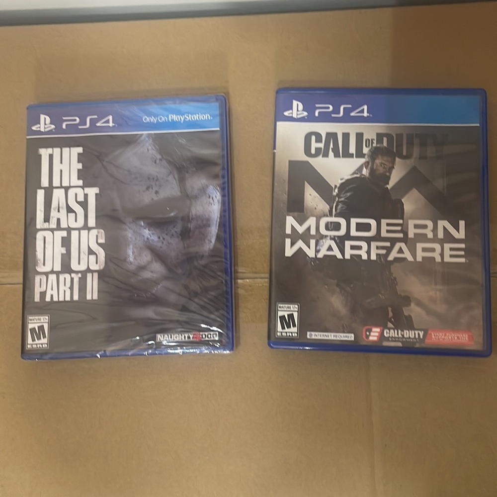 Call of Duty Modern Warfare (2019) & The Last of us Part 2